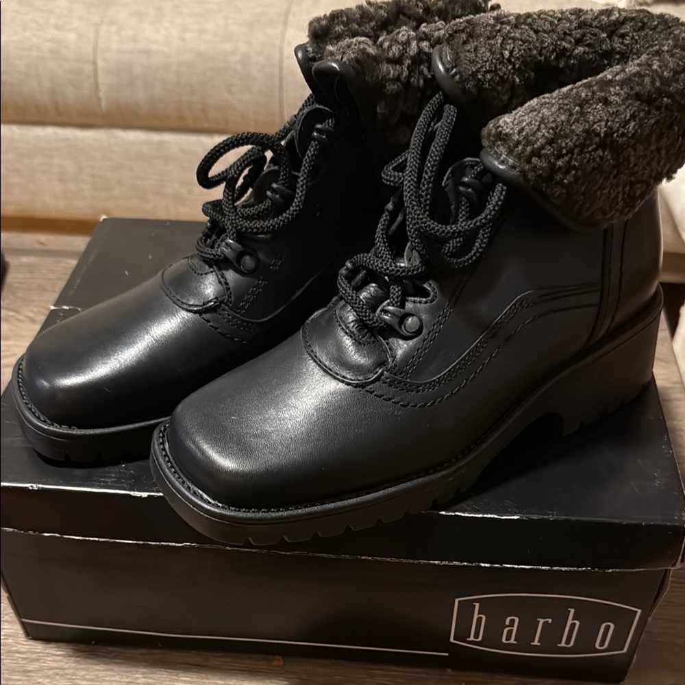 NIB Barbo Black winter Boots 7.5